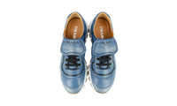 Prada Men's Blue Leather Prax01 Sneaker 4E3389