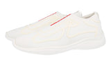 Prada Men's White Americas Cup Sneaker 4E3392