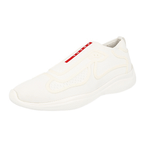 Prada Men's White Americas Cup Sneaker 4E3392