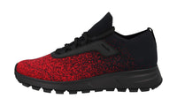 Prada Men's Black Prax01 Knit Sneaker 4E3393