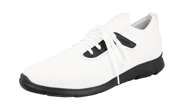 Prada Men's 4E3394 OQ6 F0009 Textile Sneaker