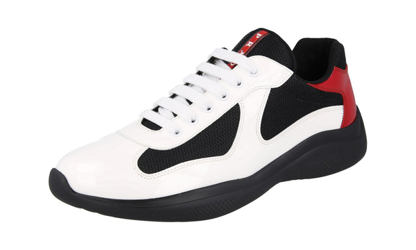 Prada Men's 4E3400 3L46 F0970 Leather Sneaker