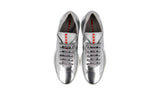 Prada Men's Silver Leather Americas Cup Sneaker 4E3400