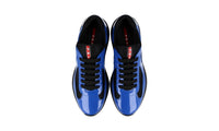 Prada Men's Blue Leather Americas Cup Sneaker 4E3400