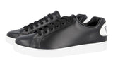 Prada Men's Black Leather Comic Sneaker 4E3403