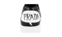 Prada Men's Black Leather Comic Sneaker 4E3403
