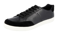 Prada Men's 4E3404 2ODT F0002 Leather Sneaker