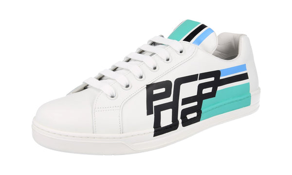 Prada Men's 4E3409 888 F0009 Leather Sneaker