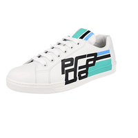 Prada Men's White Leather Sneaker 4E3409