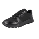 Prada Men's Black Leather Prax01 Sneaker 4E3432