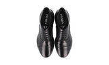 Prada Men's Black Brushed Spazzolato Leather Toblach Sneaker 4E3448