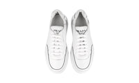 Prada Men's White Leather Macro Sneaker 4E3453