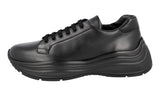 Prada Men's Black Leather Chunky Bold Platform Sneaker 4E3457