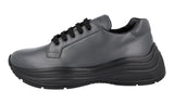 Prada Men's Grey Leather Chunky Bold Platform Sneaker 4E3457