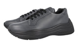 Prada Men's Grey Leather Chunky Bold Platform Sneaker 4E3457