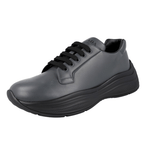Prada Men's Grey Leather Chunky Bold Platform Sneaker 4E3457