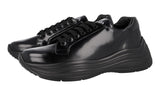 Prada Men's Black Brushed Spazzolato Leather Chunky Bold Platform Sneaker 4E3457