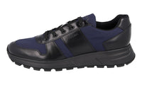 Prada Men's Black Leather Prax01 Sneaker 4E3463