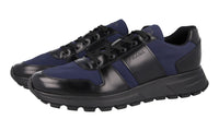 Prada Men's Black Leather Prax01 Sneaker 4E3463
