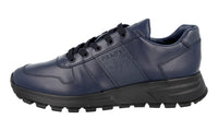 Prada Men's Blue Leather Prax01 Sneaker 4E3463