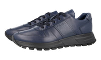 Prada Men's Blue Leather Matchrace Sneaker 4E3463