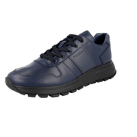 Prada Men's Blue Leather Prax01 Sneaker 4E3463