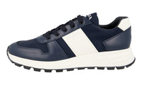 Prada Men's Blue Leather Prax01 Sneaker 4E3463