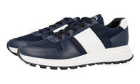 Prada Men's Blue Leather Prax01 Sneaker 4E3463