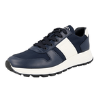 Prada Men's Blue Leather Nylon Prax Sneaker 4E3463