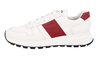 Prada Men's White Leather Prax01 Sneaker 4E3463