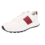 Prada Men's White Leather Nylon Prax Sneaker 4E3463