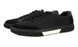 Prada Men's Black Leather Nylon Stratus Sneaker 4E3467