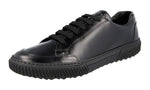 Prada Men's 4E3467 B4L F0002 Brushed Spazzolato Leather Sneaker