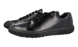 Prada Men's Black Brushed Spazzolato Leather Stratus Sneaker 4E3467