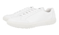 Prada Men's White Brushed Spazzolato Leather Stratus Sneaker 4E3467