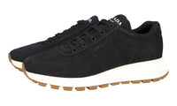 Prada Men's Black Leather Prax01 Sneaker 4E3476