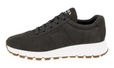 Prada Men's Grey Leather Prax01 Sneaker 4E3476