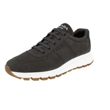 Prada Men's Grey Leather Prax01 Sneaker 4E3476