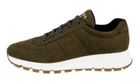 Prada Men's Green Leather Prax01 Sneaker 4E3476