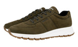 Prada Men's Green Leather Prax01 Sneaker 4E3476