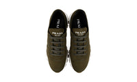 Prada Men's Green Leather Prax01 Sneaker 4E3476