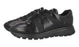 Prada Men's Black Leather Prax01 Sneaker 4E3481