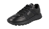 Prada Men's 4E3481 CQQ F0806 Leather Sneaker