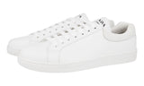 Prada Men's White Leather Downtown Sneaker 4E3484