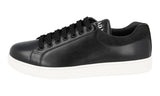 Prada Men's Black Leather Downtown Sneaker 4E3484