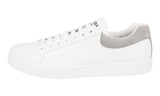 Prada Men's White Leather Downtown Sneaker 4E3484