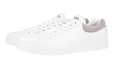 Prada Men's White Leather Downtown Sneaker 4E3484