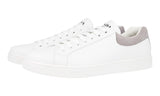 Prada Men's White Leather Sneaker 4E3484