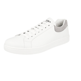 Prada Men's White Leather Downtown Sneaker 4E3484