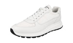 Prada Men's 4E3487 3OA2 F0009 Leather Sneaker